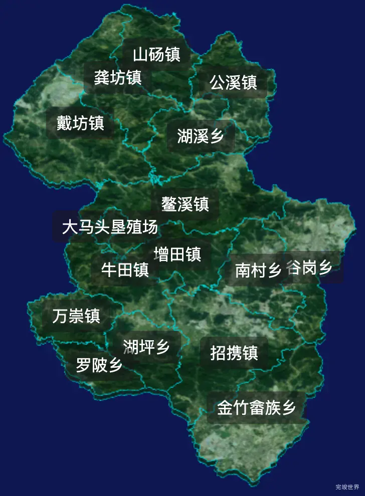 threejs抚州市乐安县geoJson地图3d地图自定义贴图加CSS2D标签