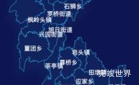 echarts上饶市广信区geoJson地图地图下钻展示代码演示