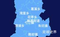 echarts上饶市弋阳县geoJson地图全局颜色渐变实例