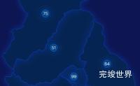 echarts拉萨市尼木县geoJson地图圆形波纹状气泡图代码演示