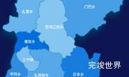 echarts拉萨市墨竹工卡县geoJson地图 tooltip轮播效果实例