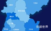 echarts拉萨市墨竹工卡县geoJson地图 tooltip轮播效果实例