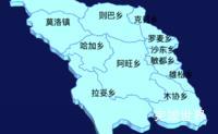 echarts昌都市贡觉县geoJson地图3d地图代码演示