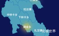 echarts昌都市左贡县geoJson地图热力图实例代码