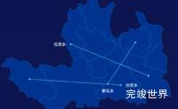 echarts昌都市边坝县geoJson地图自定义引导线代码演示