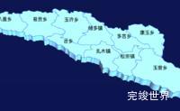 echarts林芝市波密县geoJson地图3d地图效果实例