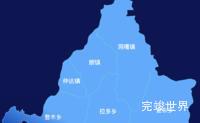 echarts林芝市朗县geoJson地图全局颜色渐变实例代码