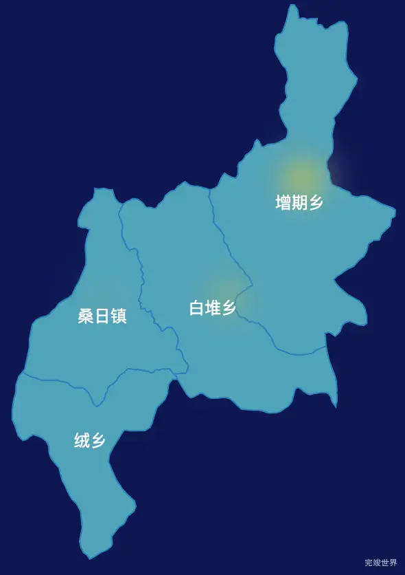 echarts山南市桑日县geoJson地图热力图