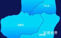 echarts山南市琼结县geoJson地图局部颜色渐变实例