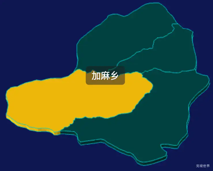 threejs山南市琼结县geoJson地图3d地图