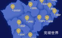 echarts那曲市色尼区geoJson地图水滴状气泡图实例