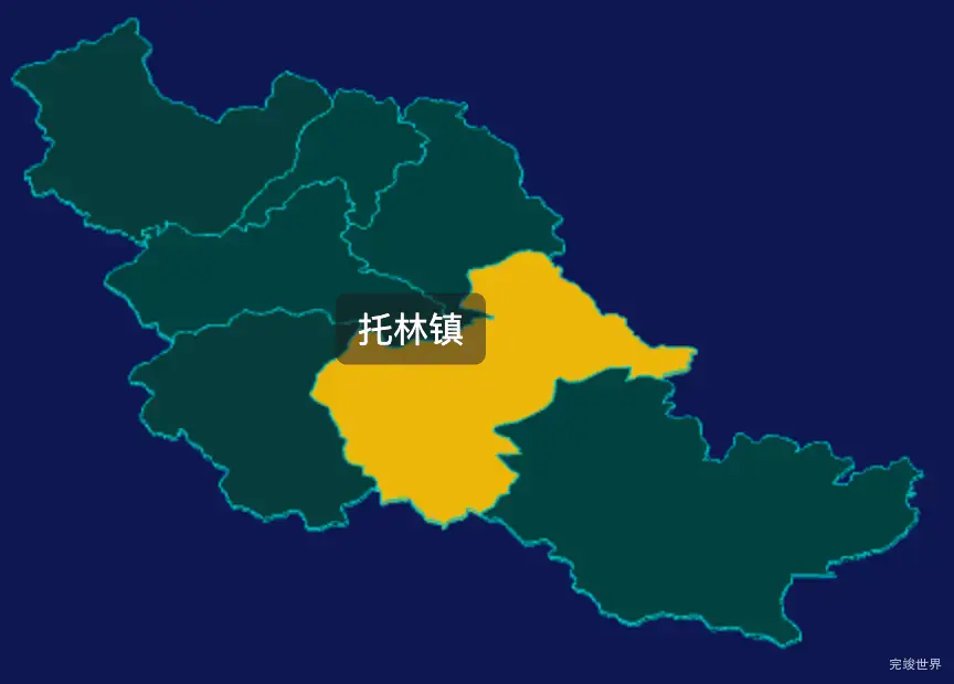 threejs阿里地区札达县geoJson地图3d地图指定区域闪烁