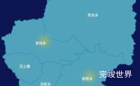 echarts阿里地区日土县geoJson地图热力图效果实例