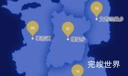 echarts阿里地区革吉县geoJson地图水滴状气泡图代码演示