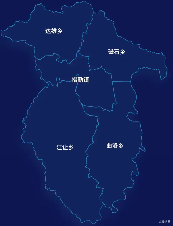 echarts阿里地区措勤县geoJson地图地图下钻展示