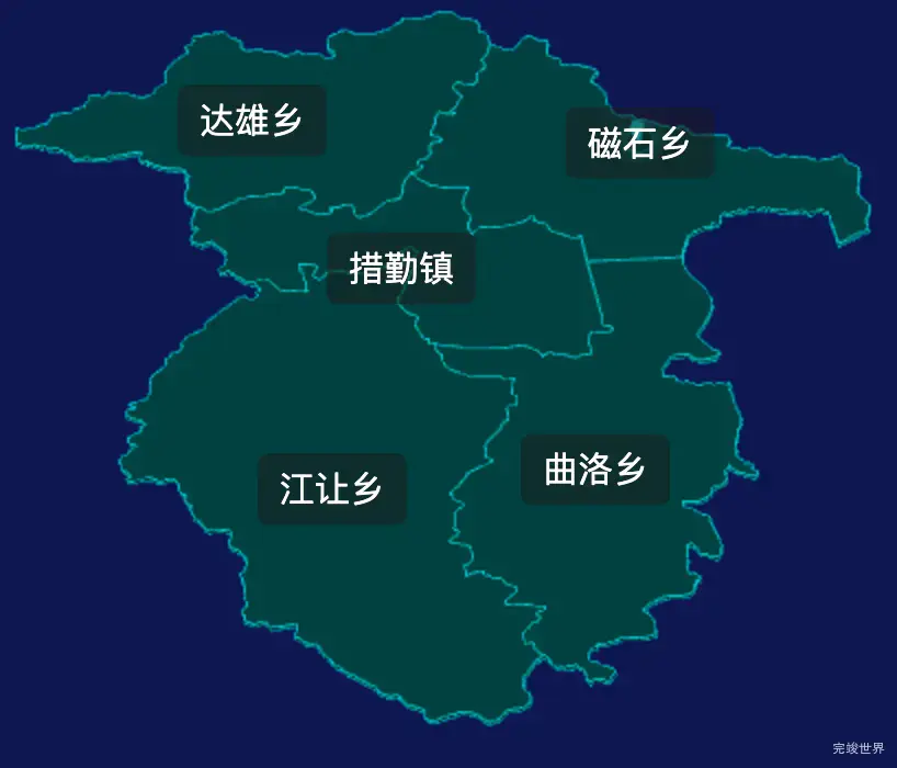 threejs阿里地区措勤县geoJson地图3d地图添加旋转棱锥