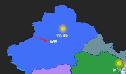 echarts地图点击后不要显示地名