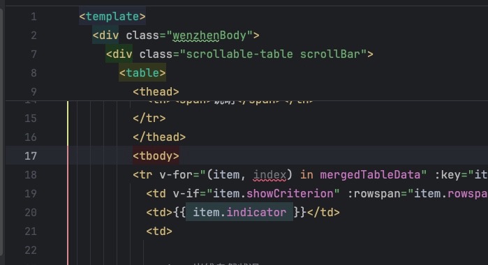 phpstorm代码往下滚动时顶部会显示一部分其他组件的代码