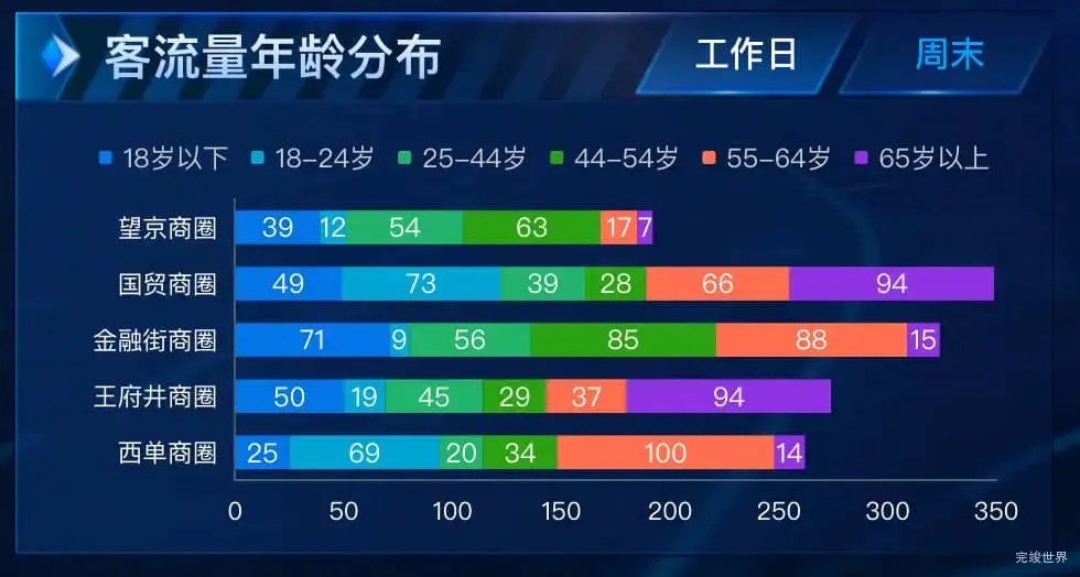 客流量年龄分布