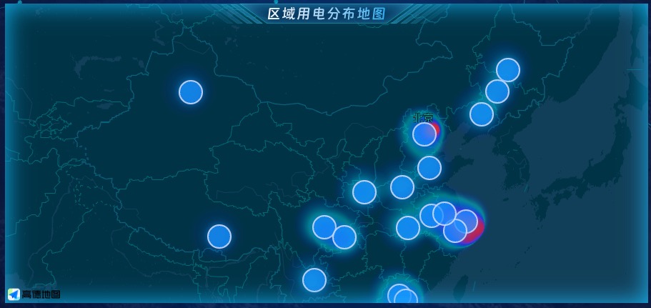 区域用电分布地图