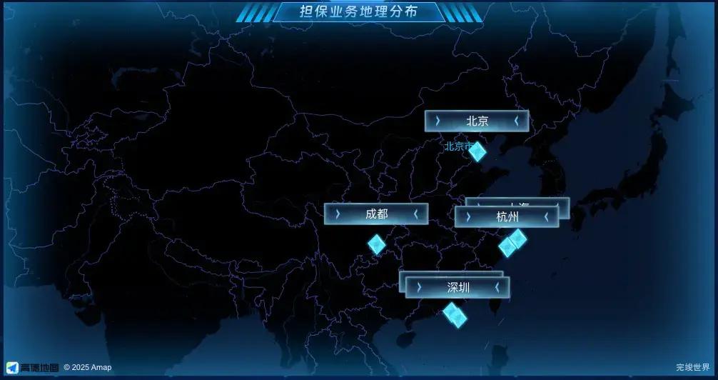 担保业务地理分布