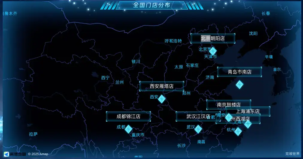 全国门店分布