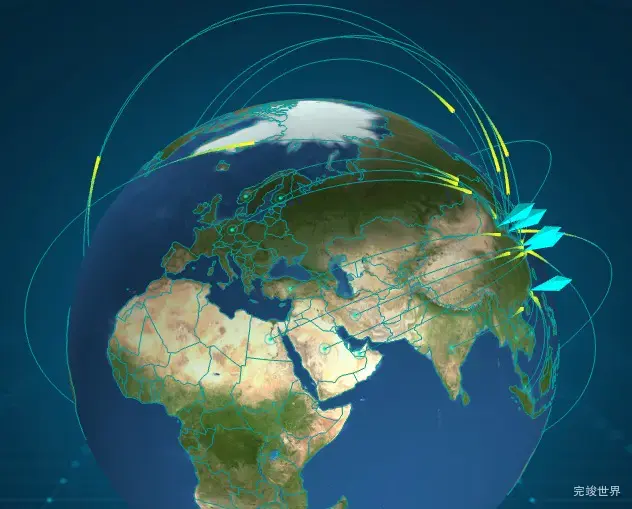 3d地球标注海关