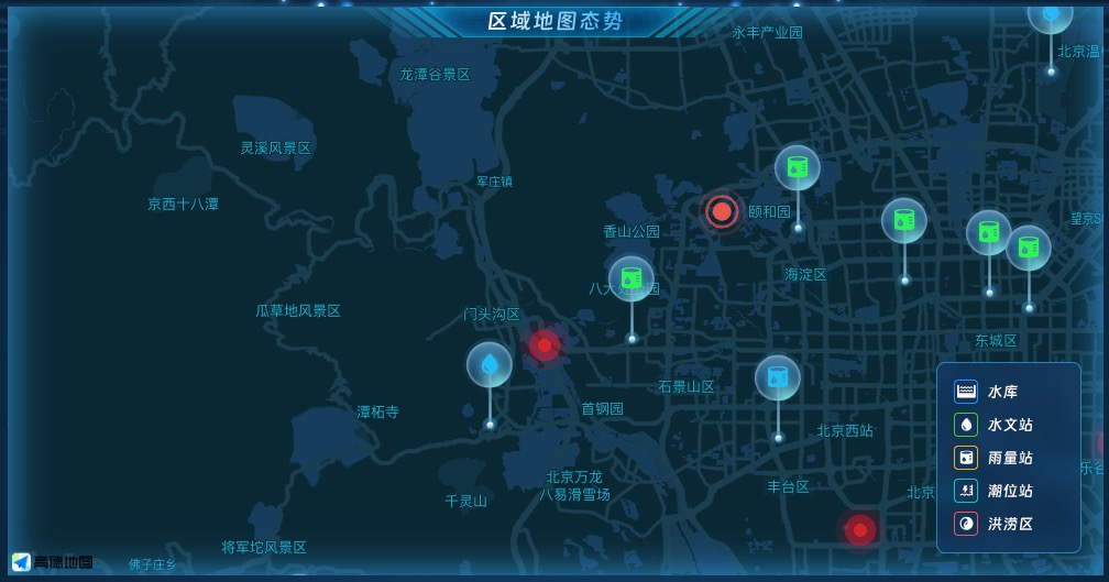 区域地图态势