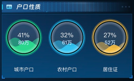 水球图展示户口性质